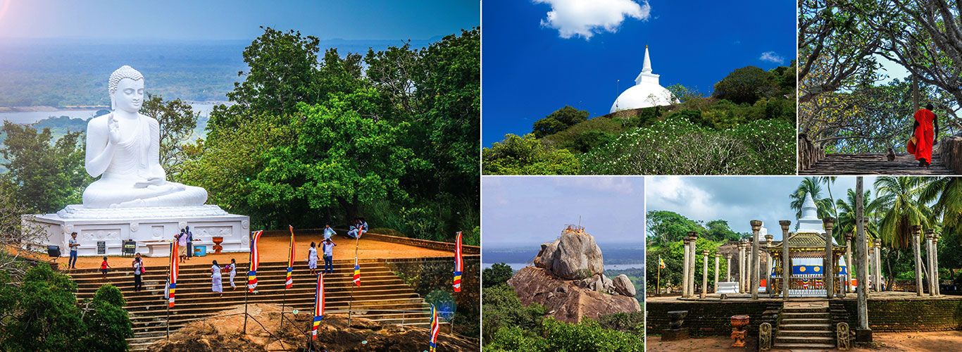 Mihintale Buddha Buddhist Temple Stupa Sri Lanka meditáció csend
